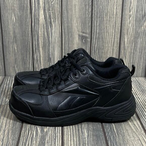 Reebok Jorie Unisex Composite Toe Safety Shoes Sneakers Leather Black W6.5 M4.5 - Picture 3 of 7